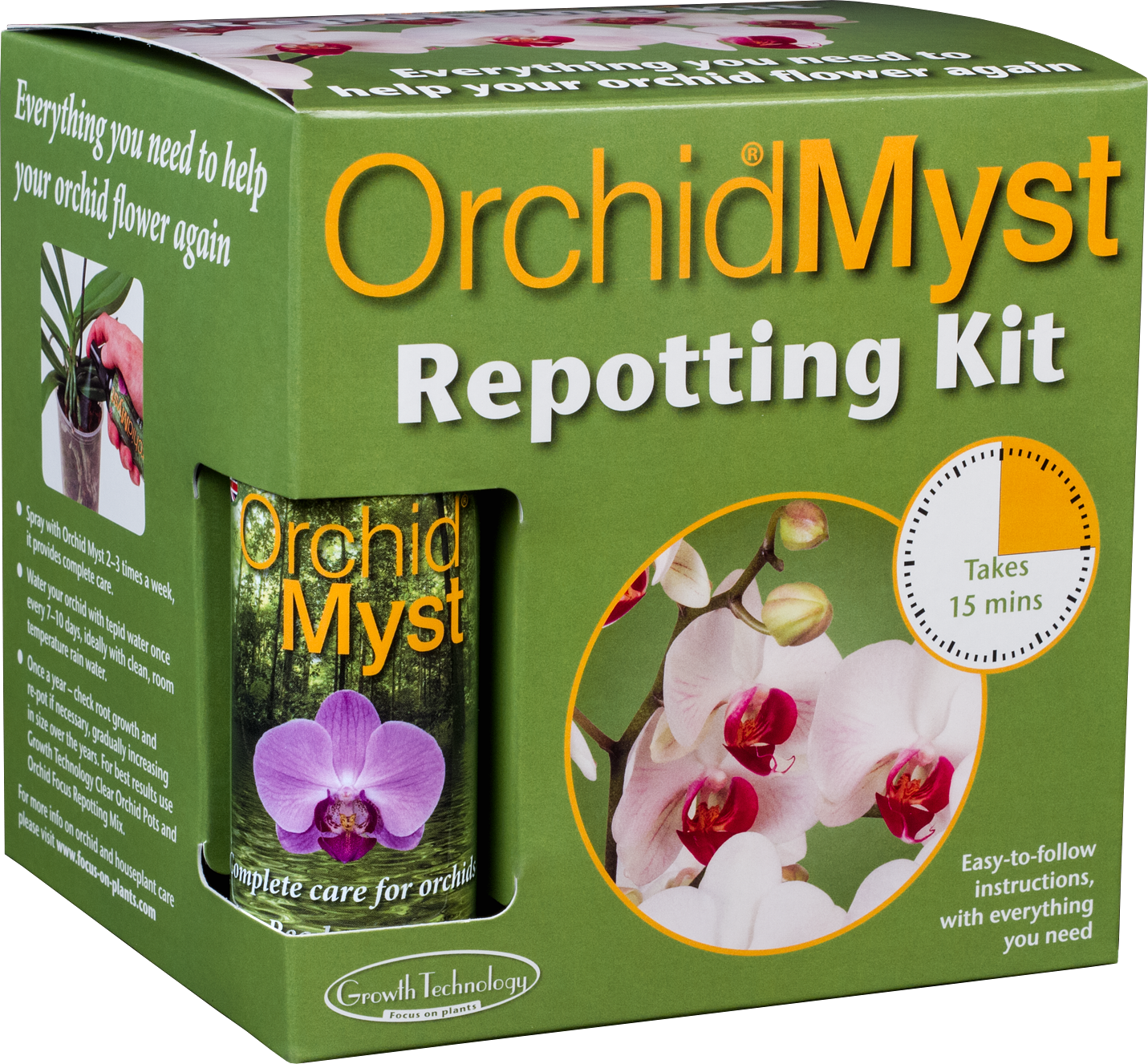 Growth Technology Orchid Myst Repotting Kit