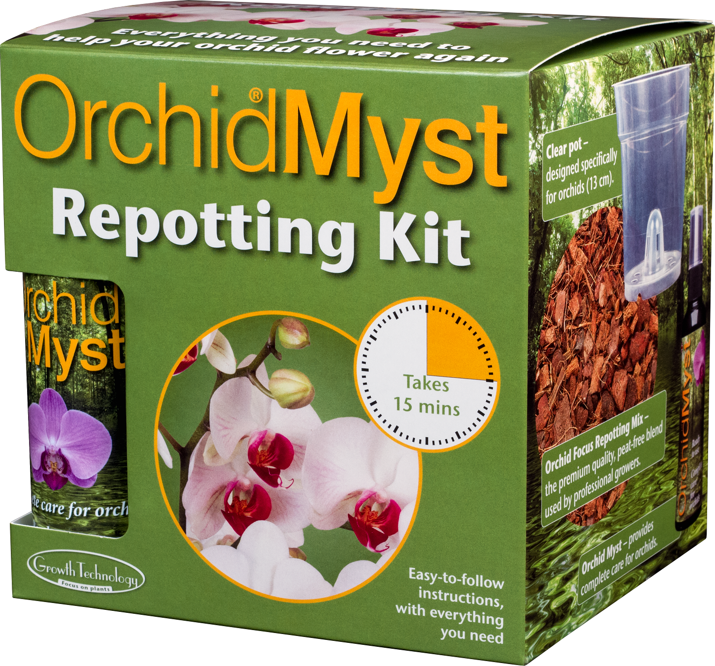 Growth Technology Orchid Myst Repotting Kit